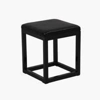 paddeded Cube Stool Nordic aesthetic Indoor Seating Comfortable padded for Bedroom