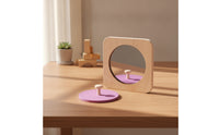Educational Wooden Toy with Mirror Sensory Child-Led Learning Toy Problem-Solving Shape Sorting Cube Sturdy for Classroom