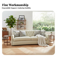Chesterfield Sofa Traditional Continental Design Tufted Chesterfield Settee Vintage aesthetic Living Room Furniture for Homeowners, Study, Reception Area, Office