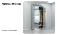Rust Proof Stainless Steel Locker Heavy Duty Employee Changing Locker Long-Lasting Multi-Door Storage Cabinet Easy to Clean for Office Workers, Gym Members, Cafeteria, Factory, School, Bedroom