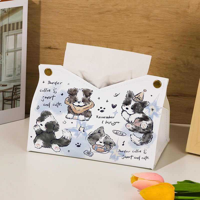 Leather Tissue Box Cover, Modern Minimalist, Multi-Purpose, for Bathroom