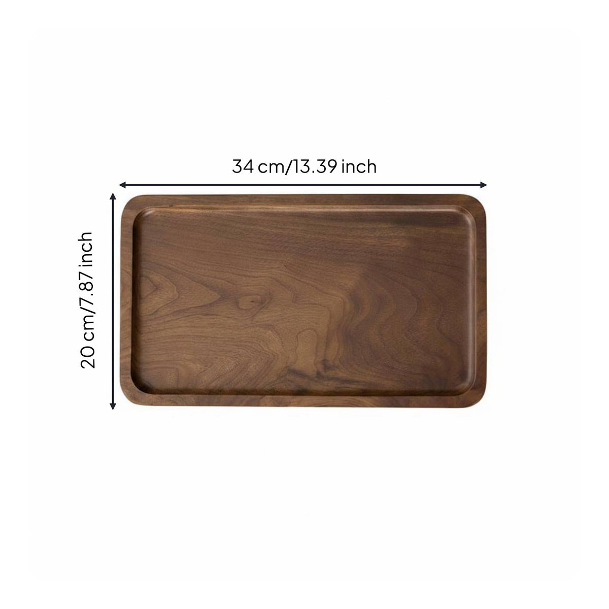 Solid Wood Serving Tray Chinese Design Wooden Tea Tray for Home