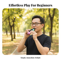 Easy to Play Kazoo Flute Portable Plastic Kazoo Replaceable Diaphragm for Beginners, Musicians, Music Accompaniment, Performance, Party