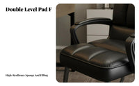 Arched Back Chair Comfortable Managerial Chair Long Sitting Furniture for Home, Workroom