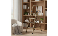 Non-Slip Safety Folding Step Ladder Double-Sided Folding Step Ladder Sturdy Portable for Closet