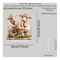 Easter Sheep Decoration Cute Creature Design Cartoon Lamb Table Ornament