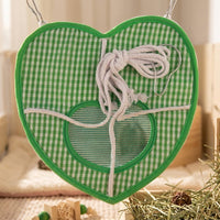 Heart Shaped Rat Hammock, Rat Toys and Accessories for Cage, Polyester Hanging Bed for Reptile, Hamster and Guinea Pig with High Ventilation