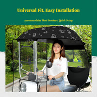 Waterproof scooter umbrella