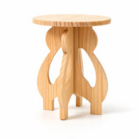 Fir Wood Stool Lightweight Fir Stool Compact for Living Room, Balcony