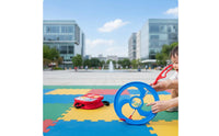 Hoop and Toy Screen Fun Rolling Hoop Game Promotes Hand-Eye Coordination Push Wheel Toy for Kids, Outdoor, Park, Playground