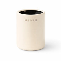 Cylindrical Trash Can Glossy Bin Sleek for Bathroom