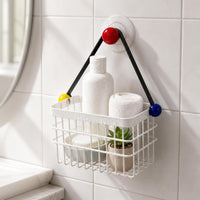 Dopamine Iron Mesh Storage Basket for Bathroom Vanity Skincare and Cosmetics