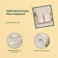 Stainless Steel Adjustable Suction Towel Rack Wall Mounted
