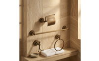 4 Pieces Lavatory Hardware Set Wall-Mounted Lavatory Accessories Set Easy to Install Toilet Paper Holder