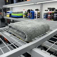Coral Fleece Microfibre Cloth and Microfibre Towel, 40x60cm Car Drying Towel, 340 GSM Double-Sided No-Shed Quick-Dry for Glass and Car Washing