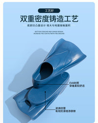 EVA Swimming Fins for Adults, Diving Shoes, Duck Feet, Short Fins for Freediving Training