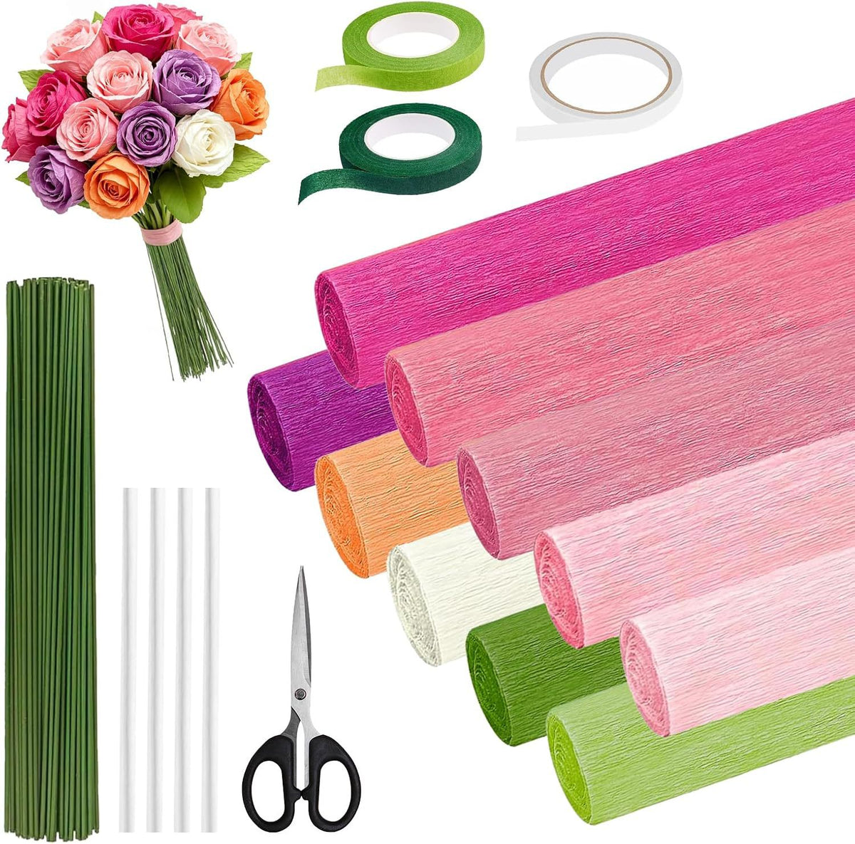 10 Rolls Crepe Paper