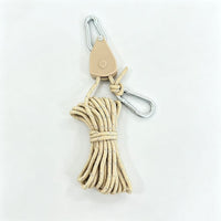 Outdoor Windproof Rope for Camping, Tarp, Tent, Reflective, with Metal Pulley and Adjuster