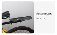 Universal Fit Quick Release Rear Bike Rack Easy Installation Rear Bike Rack High Load Capacity Cycle Luggage Carrier Lightweight for Commuters, Commuting, Touring, Shopping