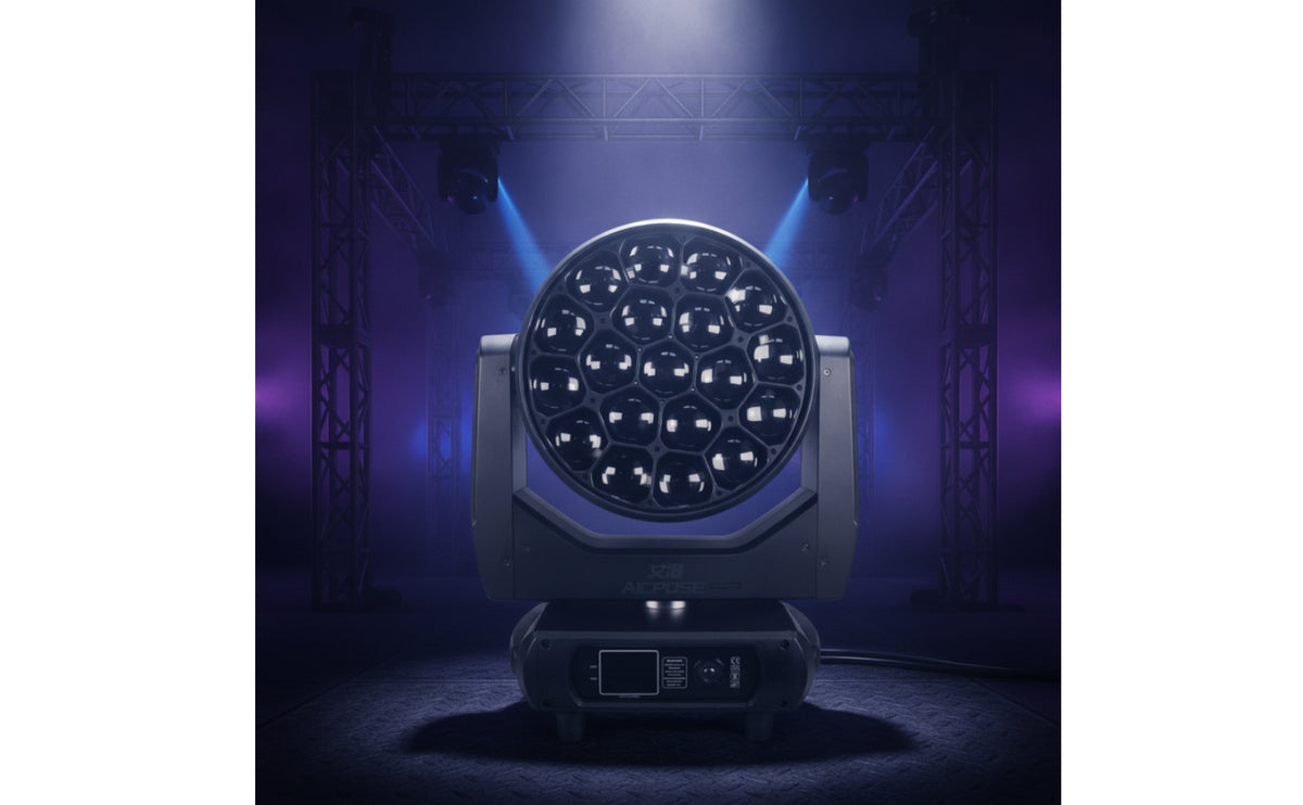 With 19 Lenses DMX512 Moving Head Beam Lighting Fixture-in-1 Lighting for Weddings