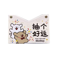 Vintage Graffiti Dog Art Tissue Box Cover, Modern Minimalist, Tabletop