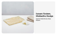Hotel Grade Bathroom Vanity Tray Elegant Design Bathroom Soap Holder Tray Waterproof Perfume Organizer Plate Easy to Clean for Homeowners, Interior Designers, Renters