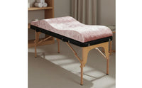 Portable Foldable Massage Table Cushion High Resilience Sponge Ergonomic Massage Mattress Pressure Balancing Contoured Body Support Cushion Soft Velvet Textile for Chiropractors, Chiropractic Facility