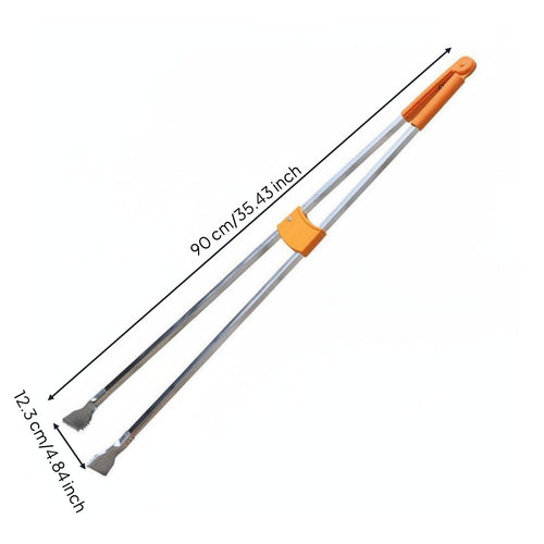 Garbage Clip Strong Grip Trash Picker Upper Grabber Ergonomic Handle Stainless Steel Litter Tongs for, Outdoor, Garden