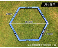 乃力篮球足球六边形训练环篮球训练器材敏捷控球过人脚步障碍物