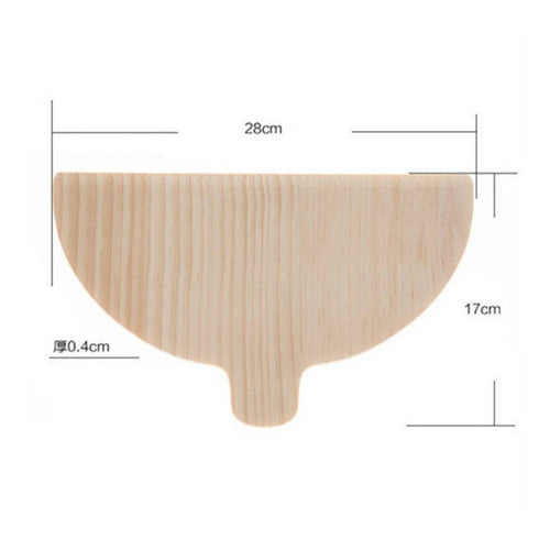 Semi-Circle Pizza Board Wood Half Round Wooden Peel Angled Edge Cheese Serving Tray for Kitchen