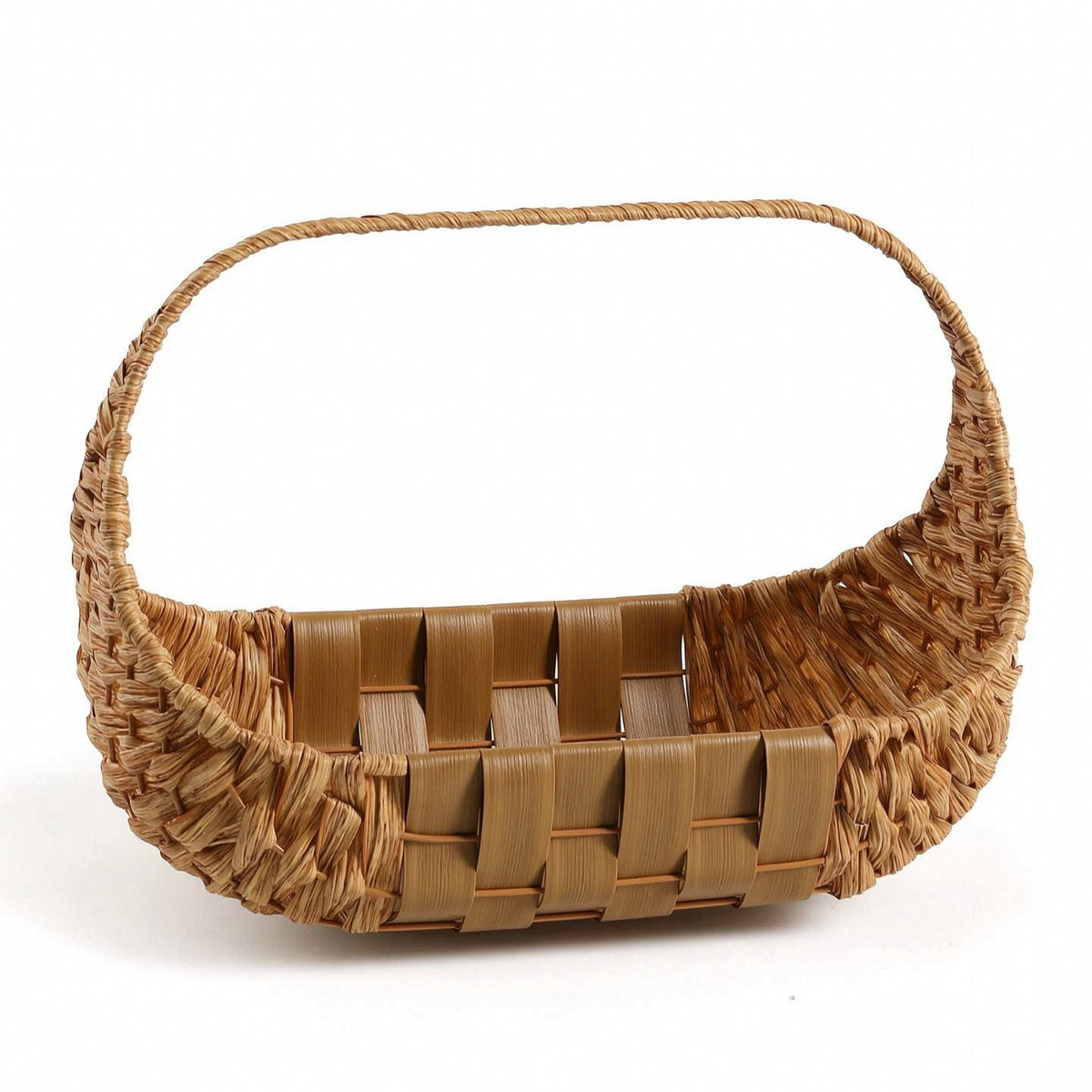 Basket with Handle Decorative Woven Gift Basket Handheld for Fruit Display