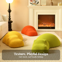 Hippopotamus Pouf Creative Shape creature Ottoman Soft and Comfortable for Parents