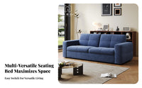 Space-Saving Foldable Sofa Bed Nordic Design Folding Convertible Sofa Bed Built-in Mattress Living Room Furniture High-Density Foam for Apartment Dwellers, Students, Homeowners, Lounge, Home Office