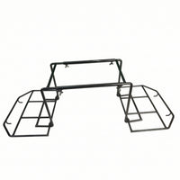 Motorcycle Rear Cargo Rack Black Motorcycle Rear Luggage Rack Telescopic for Commuters