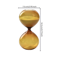 Honey-Hued Glass Hourglass Modern Decorative Sand Clock Time Management