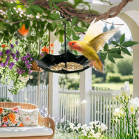 Umbrella Bird Feeder Decorative Garden Decor Weather Resistant for Patio