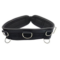 Padded Waist Training Belt Supportive Resistance Belt with D-Rings Long-Lasting Multifunctional for Runners, Gym