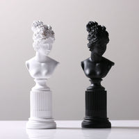 Nordic Goddess Lady Bust Statue Resin Craft