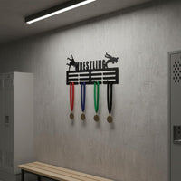 Wrestling Medal Holder Champion Showcase Sports Award Holder Easy Installation