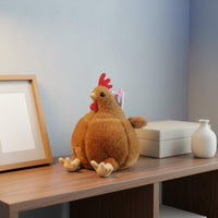 Fuzzy Chicken Writing Implement Case Funny Design Stationery Box Multi-Function