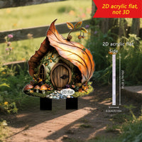 Fairy Tale Fairy House 2D Acrylic Garden Decoration