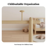 children's Clothes Tree Kid-Safe Design Self-Supportingstanding child's Coat Rack Easy Assembly Stable Base for Bedroom