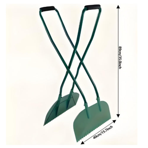 Debris Tongs with Long Handles Serrated Leaf Collectors Comfortable for Backyard Work, Lawn Tidying