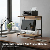 Computer Screen Riser with Storage Non-Slip Feet display Stand cord Management