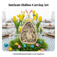 10 Pieces Ready to Paint Unfinished rabbit Shaped Wood Cutouts Pre-Drilled Hole DIY Easter rabbit label Cut Wooden Cutout for children, Crafters, educators, Home