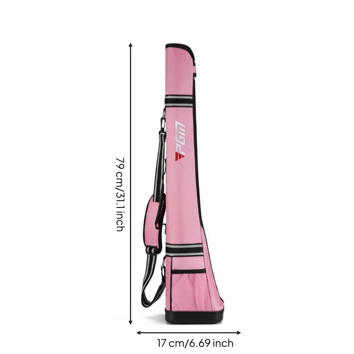Golf Club Carrier Bag Portable Sports Gear Zipper Pocket for Travel