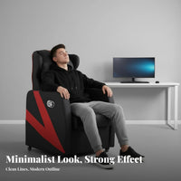 Reclining Esports Chair Reclinable Upholstered Recliner Adjustable spinerest Highspine Support for Home Users, Adults, Game Room