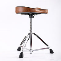 Saddle-Style Adjustable Folding Drum Throne