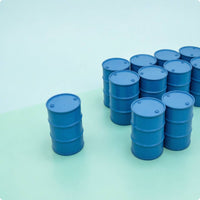 10 Pieces Molded Feature HO Scale Oil Drum Resin Oil Drum Model Miniature Scene Accessory