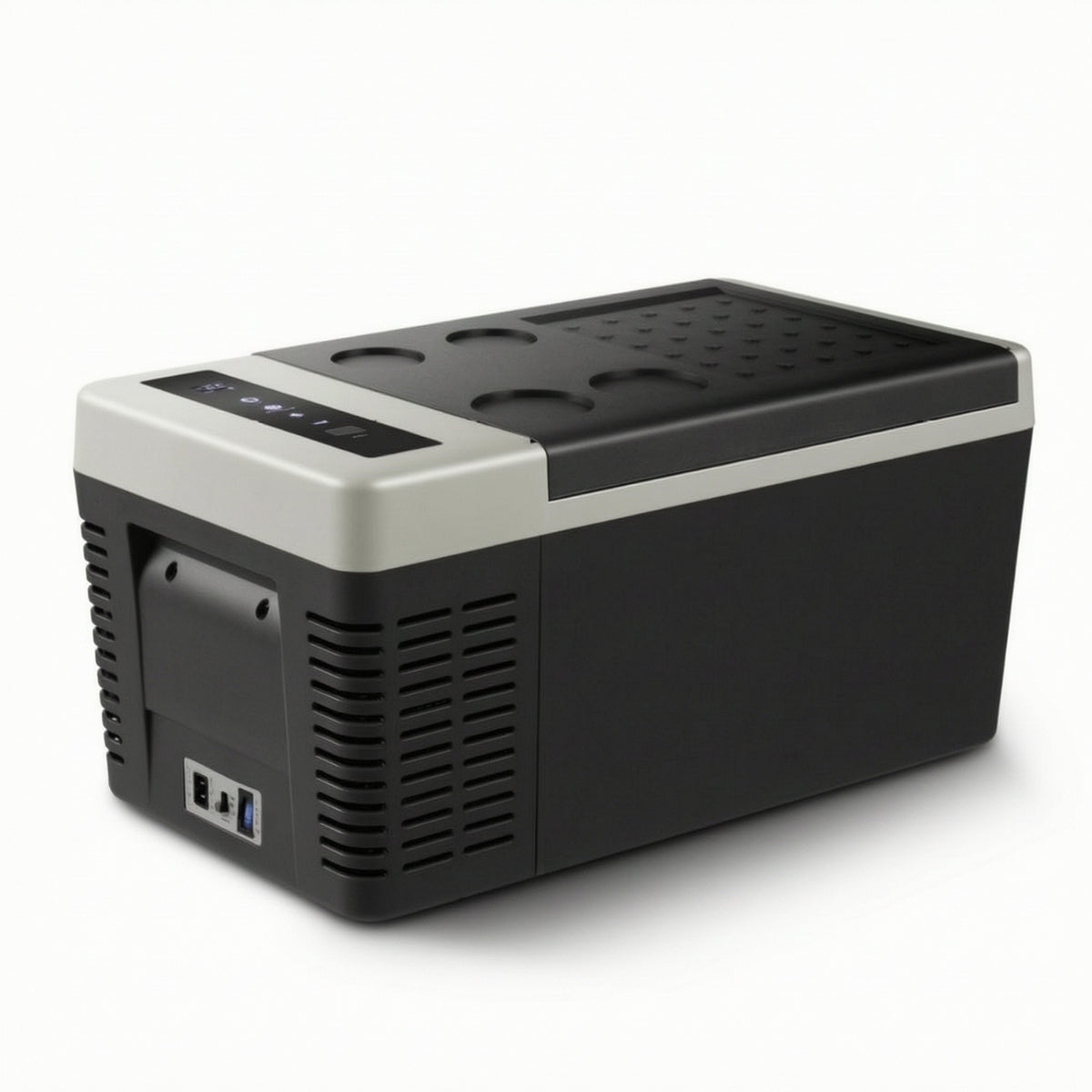Compressor Refrigerator with Cup Holders AC and DC/DC Power Electric Cooler 24v